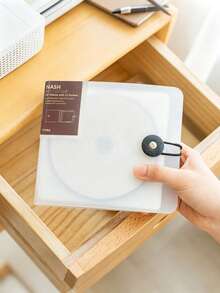 Teckwe 1件家用CD收納盒，可收納12英吋CD，便攜式光碟收納袋，適合車用旅行，大容量可放遊戲光碟與黑膠唱片，輕量防塵家用媒體收納配件 - 查看 4