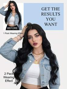 Ultra Thin Weft Hair Extension,Genius Weft Hair Extensions,10-18inch,40G/Pack,S01 Jet Black,Sew In Hair Extensions,Hand Tied Weft Extensions,Soft And Smooth Texture,Hand Washable,Adds Volume & Length,Natural Straight Hair For Women,For Everyday - S01 - View 8