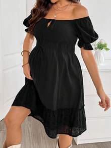 Boho Mama Umstandsmode elegantes lässiges Kleid mit Spitzenbesatz, gerafft, mit Bindeband vorne, für Fotoshootings, schwarz, Sommer - Weiss - Übersicht 8