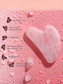 1 PC Natural Jade Gua Sha Board Facial Body Scraping Tool Relieve Swelling Stress Skin Care Ornament Holiday Gift - Heart-shaped Gua Sha Board - View 5