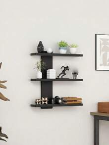5-Tier Multifunctional Wall-Mounted Display Rack, Available In 2 Colors. Designed As Architectural Art Decor To Save Space, Corner Shelf, Wall-Mounted Triangle Shelf, Wall Partition Rack, Bathroom Shelf, Kitchen Wall Organizer - Multicolor - View 16