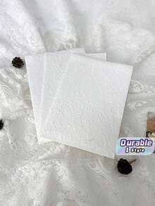 15Pcs Mixed White Texture Paper – Mesh Pattern Scrapbook Paper For DIY Journal Planner, Junk Journal, Scrapbooking, Mixed Media Craft Supplies - White - View 1