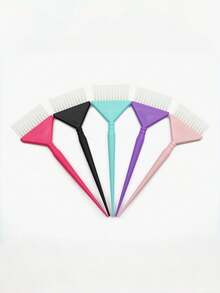 5/1pc Fashion Hair Salon Professional Hair Dye Tools, Color Straw Hair Dye Brush, Barber Shop Perming And Dyeing Oil Brush, High-End Hair Salon Dyeing Comb, Large Hair Dye Brush - Multicolor - View 5