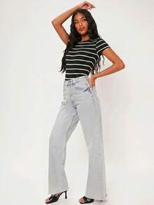 SHEIN BASICS 女款連身衣 夏季女裝套裝 - 黑色 - 查看 4