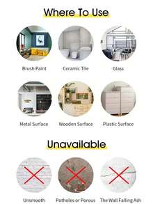 10 Into The Group Shiny Self-Adhesive Ceramic Magnet, Suitable For Kitchen, Bathroom, Waterproof And Oil-Proof Wallpaper Stickers, Diy Light Luxury Backsplash - 10Pcs - View 10