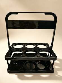 Foldable Drink Beer Carrier, Portable 6-Bottle Beer Holder Organizer, Multipurpose Storage Basket For Coffee, Milk, Tea, Ideal For Daily Use, Party Supplies And Must-Have Accessory For Beer Festivals - Multicolor - View 10