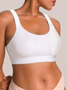Barelissa 1pc Plus Size Wireless Bra - White - View 5