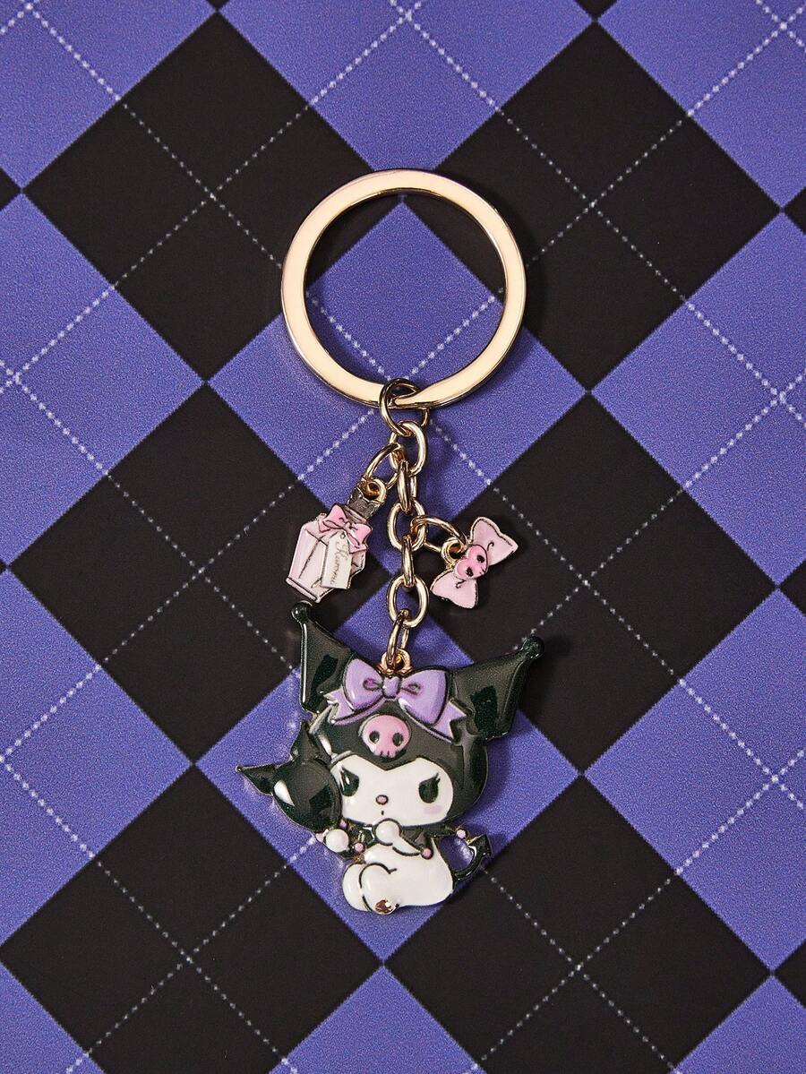 HELLO KITTY AND FRIENDS | SHEIN 1PC New Creative Cartoon Cute Casual, Keychain, IP Joint Design, Cute Personalized, Simple And Generous, Can Also Be Used As Accessories, Suitable For - Gold - View 1
