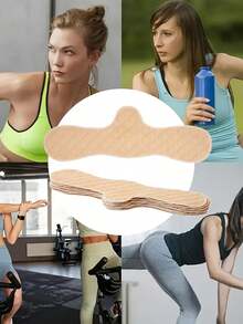 5/10 Pcs Extended Bra Pads, Washable Reusable Sweat-Absorbing Inserts For Sports Bras, Moisture-Proof Breast Support Accessories For Women's All-Season Outdoor Activities. - Multicolor - View 2