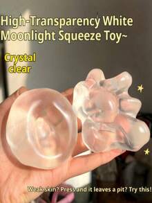 MINKOJA Coconut Squeeze Stress Relief Toy Ball, Malleable, Transparent, Creative Gift, Pressure Relief - Multicolor - View 3