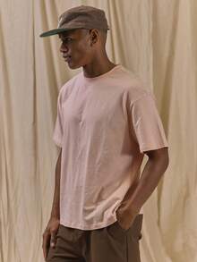 Musero Boxy Fit Oversized T-Shirt Spring Summer Streetstyle Easter Vacation - Pink - View 3