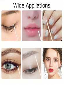 700/1000Pcs Wooden Mini Mascara Wands, Lint-Free Eyelash Extension Tools, Multipurpose Mini Makeup Brushes For Lash Remover, Eyebrow Brush & Eyeshadow Application - Multicolor - View 8