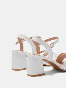 CUCCOO CURVES Plus Size Women's Wide Width Comfortable Casual Sandals, Suitable For Going Out, Vacation And Daily Wear, Summer For Christmas Wide Fit - 純白色 - 查看 9