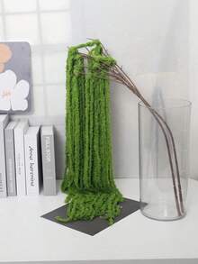 2-6PCS Lifelike Silk Waterfall Style Purple Burgundy Artificial Hanging Orchid Wisteria Amaranth For Wedding Backdrop Hotel Room Decor DIY Vase Filler Wall Hanging Gift For Mother Day Birthday Party Home Decor Wedding Supplies - Green - View 3