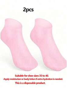 1 Pair Of Disposable Silicone Moisturizing Foot Socks, Suitable For Dry And Cracked Feet, Foot Care Socks, Massage Moisturizing Gel Socks, Foot Care Socks, Tools, Gifts - Multicolor - View 19