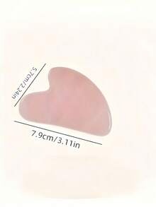 1 PC Natural Jade Gua Sha Board Facial Body Scraping Tool Relieve Swelling Stress Skin Care Ornament Holiday Gift - Heart-shaped Gua Sha Board - View 4