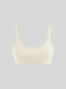 SHEIN Cheerettes 女款純色日常健身舒適運動內衣 - 彩色 - 查看 13