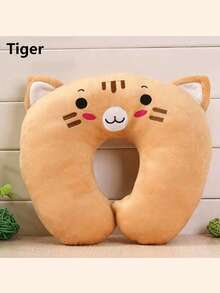 U-Shaped Pillow, Cute Cartoon Animal Printing Soft And Comfortable Pillow, Suitable For Home Travel Plane Car, Cute Animal Printing Pillow, Neck Support Cushion, Soft And Comfortable Travel Pillow Accessories - Multicolor - View 5