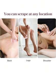 1 PC Natural Jade Gua Sha Board Facial Body Scraping Tool Relieve Swelling Stress Skin Care Ornament Holiday Gift - Heart-shaped Gua Sha Board - View 7