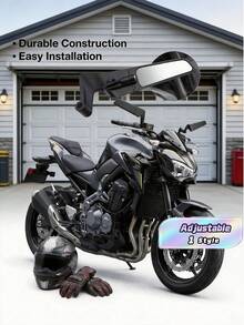Motorcycle Invisible Winglet Rearview Mirror Kit For Kawasaki Z900 Z650 2021 2022 2023, Adjustable Rearview Mirrors - A - View 1