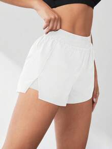 SHEIN Velisys 夏季 2 合 1 跑步舒適防磨瑜伽短褲 - 彩色 - 查看 4
