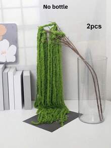 2-6PCS Lifelike Silk Waterfall Style Purple Burgundy Artificial Hanging Orchid Wisteria Amaranth For Wedding Backdrop Hotel Room Decor DIY Vase Filler Wall Hanging Gift For Mother Day Birthday Party Home Decor Wedding Supplies - Green - View 8