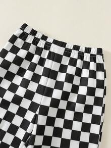 SHEIN 男女嬰兒通用 2件組秋冬保暖內裡加厚休閒時尚賽車圖案運動衫套裝，嬰兒運動服冬裝套裝，街頭風 - 深灰色 - 查看 5