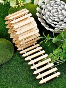 1pc Mini Wooden Fence, Suitable For Fairy Garden, Micro Landscape, Flower Pots, Decorative Piece, Size: 35.4 Inches * 2 Inches, Suitable For Fairy Garden, Micro Landscape, Flower Pots, Decorative Piece, Size: 35.4 Inches * 2 Inches, - multicolor - View 17