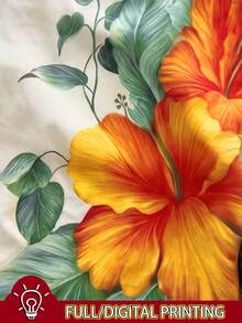 IslaSuriya Floral Print Halter Neck Tie Back Camisole For Women, Fashionable Vacation Wear - Multicolor - View 5