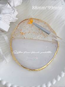3D樹脂亮片展示盤附水晶水鑽復古花朵雷射造型美甲飾品－DIY美甲寶石套組，適用沙龍、居家、穿戴式美甲、美甲工具與手工裝飾，適合成人 - 彩色 - 查看 2