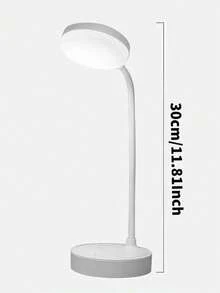 Teckwe USB Rechargeable LED Desk Lamp, Eye-Caring Reading Light, USB Powered, 3 Brightness Levels, Switchable White/Neutral/Warm Light Modes, Night Light Function, Ideal For Home Office Reading & Study, 800mAh Battery Capacity - Three-tone Lighting - View 7