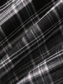 FRIFUL Women's Summer New Plaid Spaghetti Strap Dress With Bowknot Chest And Strappy Tie Outerwear 2 Pieces Set Lounge Sets For Women - Black - View 3