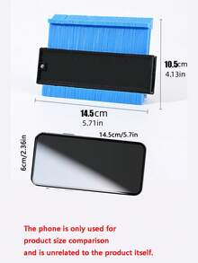 5inch/10inch Adjustable Contour Gauge Outline Profile Duplicator Tool, With Angle Protractor, For Accurate Replication Of Asymmetric Shapes On Wood Grain, Carpet, Tile, Laminate, DIY Woodworking Measuring Tool - multicolor - View 7