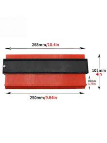 5inch/10inch Adjustable Contour Gauge Outline Profile Duplicator Tool, With Angle Protractor, For Accurate Replication Of Asymmetric Shapes On Wood Grain, Carpet, Tile, Laminate, DIY Woodworking Measuring Tool - multicolor - View 10
