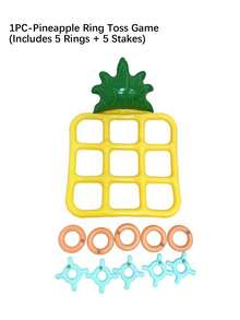 1 Set Of Inflatable Ring Fork Game, Pineapple Throwing Game, Water Throwing Game, Interactive Outdoor Equipment - Multicolor - View 6