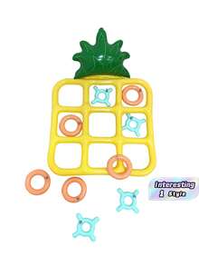 1 Set Of Inflatable Ring Fork Game, Pineapple Throwing Game, Water Throwing Game, Interactive Outdoor Equipment - Multicolor - View 1