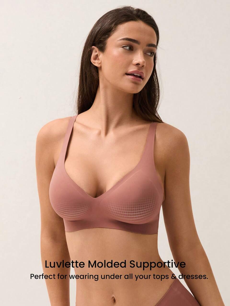Dream Curve 2ndSkin Wireless Seamless Plunge Lounge Bra