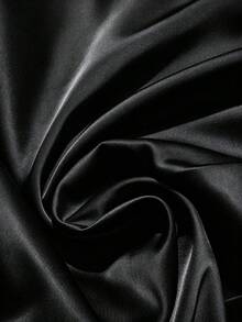 GlowEve CURVE 大尺碼女款純色百褶休閒百搭日常穿著裙 - 黑色 - 查看 6