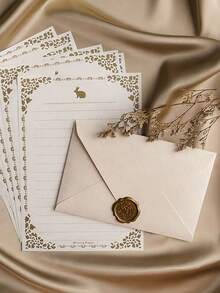 50/100PCS Beige Envelopes DIY Gift Bags Wedding Invitation Sets Cash Red Pockets Stationery Back To School Supplies - Beige - View 6