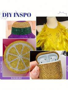 1446PCS High Quality Shiny Golden Yellow Glass Flat Back Crystal Rhinestones Iron On Hotfix Stones For DIY Clothing Decoration Crafts Sewing Party Wedding Embellishments Accessories - multicolor - View 6