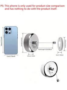1pc Stainless Steel Retractable Clothesline, Invisible Clothes Line For Indoor/Outdoor Drying And Hanging Dress Pants Shoes Jeans Boots Skirt,Spring,Minimalist,Summer Tops - Silver - View 3