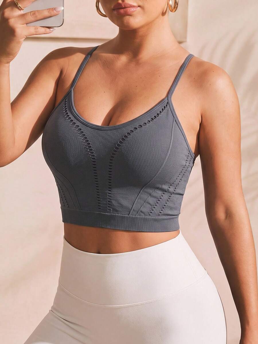 Rhythm Era Women's Simple Casual Summer Sports Camisole - Dark Grey - View 1