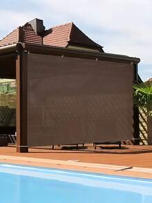 1pc Tear Resistant Sun Shade Cloth Reinforced Edges Heavy Duty High Density Insulation Netting UV Protection Anti Snow For Balcony Patio Courtyard RV Camper Privacy Fence Screening Garden Outdoor Shade Cover - Multicolor - View 2