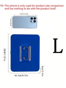 1 pieza Caja de caudales de acero mediana con bandeja para dinero, caja con cerradura (color de la llave aleatorio) - Azul - Ver 3