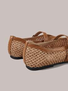 Styleloop Ladies, Willow Nails, Buckles, Flat Shoes. - Brown - View 6