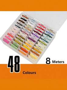 24/40/48/72/80/120 Colors DIY Embroidery Thread Multi-Color Embroidery Yarn For Sewing Embroidery Thread Set With Organizer Box - multicolor - View 13