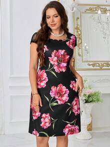 Miaspire Women's Plus Size Printed Elegant Bodycon Dress Autumn Outfit For Women Wedding Guest Dresselegant Dresses For Women Wedding Guest Dress - Multicolor - View 3