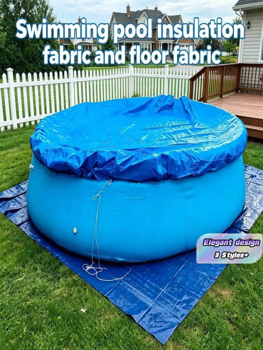 Summer Pool Cover, Sun-Blocking Anti-Pollution Fabric, Dust-Proof Insulation Waterproof Thermal Insulation Fabric. Year-Round All-Weather Protection For Outdoor And Yard Pools - B - View 1