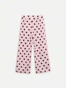 Nöista Setelan Atasan Halter Polkadot dan Celana Panjang Lebar dengan Desain yang Serasi. Sempurna untuk Liburan, Pesta, Liburan di Resor, dan Gaya yang Menonjol. - Berwarna merah muda - View 13