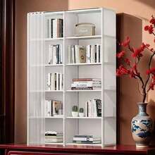 Multifunctional Easy-Install Minimalist Storage Cabinet, Dust-Proof Bookshelf, Ideal For Office, Classroom, Living Room, Bedroom, Dorm - Multicolor - View 8